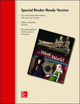Looseleaf for the West in the World, Vol II: from the Renaissance 5th 9781259344565 Front Cover