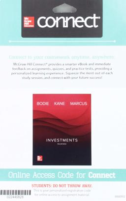Connect Finance with LearnSmart 1 Semester Access Card for Investments