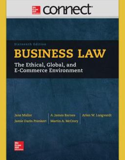 Connect 2 Semester Access Card for Business Law