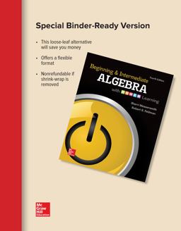 Loose Leaf Beginning & Intermediate Algebra with POWER Learning, 4e