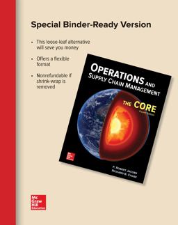 Loose Leaf for Operations and Supply Chain Management: the Core Loose Leaf for Operations and Supply Chain Management: the Core
