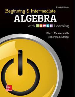 Loose Leaf Beginning & Intermediate Algebra with P. O. W. E. R. Learning with Connect Math Hosted by ALEKS Access Card