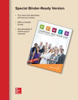 Loose Leaf for P. O. W. E. R. Learning & Your Life: Essentials of Student Success Loose Leaf for P. O. W. E. R. Learning & Your Life: Essentials of Student Success