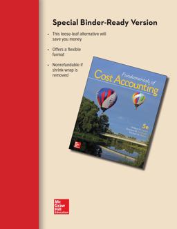 Loose-Leaf for Fundamentals of Cost Accounting
