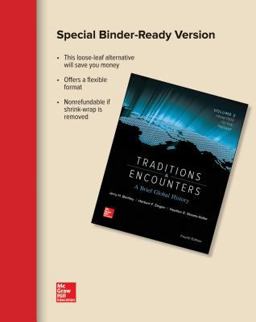 Looseleaf Traditions & Encounters: a Brief Global History Volume 2 with Connect 1-Term Access Card