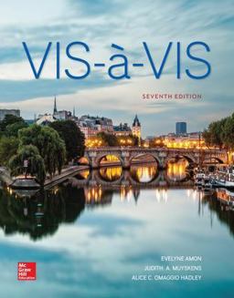 Vis-A-Vis Beginning French  9781259904035 Front Cover