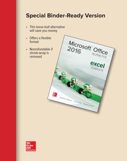 Looseleaf for Microsoft Office Excel 2016 Complete: in Practice  9781259911095 Front Cover