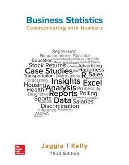 Business Statistics Communicating with Numbers 3rd 9781259957611 Front Cover