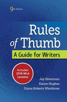 Rules of Thumb 9e MLA 2016 UPDATE 9th 9781259988653 Front Cover