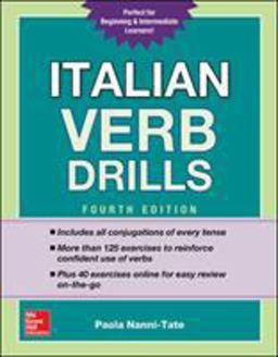 Italian Verb Drills 4th 9781260010640 Front Cover