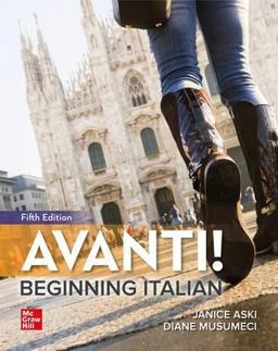 Avanti! Beginning Italian  9781260015898 Front Cover