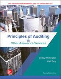 ISE Principles of Auditing and Other Assurance Services 21st 9781260091717 Front Cover
