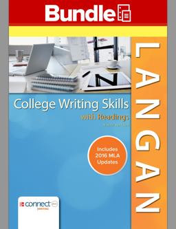 College Writing Skills with Readings, 9e Loose-Leaf MLA Update and Connect College Writing Skills Access Card