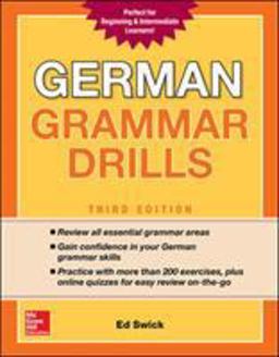 German Grammar Drills:  9781260116250 Front Cover