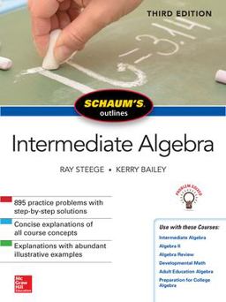 Schaum's Outline of Intermediate Algebra, Third Edition 3rd 9781260120745 Front Cover