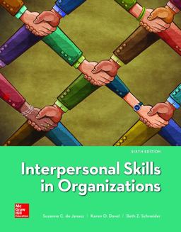 Loose Leaf for Interpersonal Skills in Organizations 6th 9781260141436 Front Cover