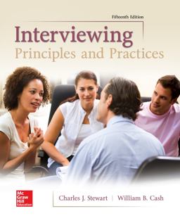 Loose Leaf for Interviewing: Principles and Practices 15th 9781260152210 Front Cover