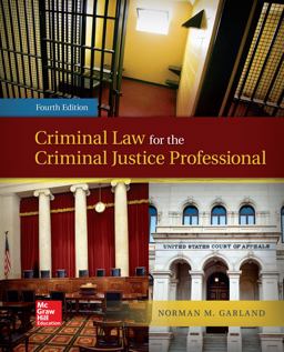 Loose Leaf for Criminal Law for the Criminal Justice Professional 4th 9781260152401 Front Cover