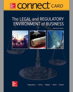 Connect Access Card for the Legal and Regulatory Environment of Business 18th 9781260161731 Front Cover