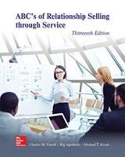 ABC'S OF RELATIONSHIP SELLING...  9781260169829 Front Cover