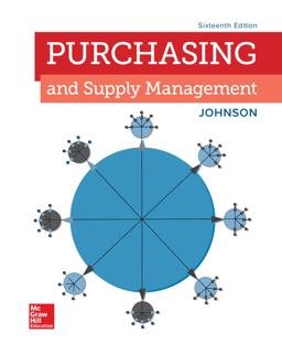 Loose Leaf for Purchasing and Supply Management 16th 9781260394801 Front Cover