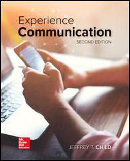 Experience Communication 2nd 9781260397246 Front Cover