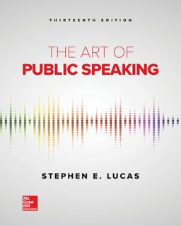 The Art of Public Speaking:  9781260412932 Front Cover