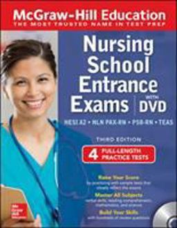 McGraw-Hill Education Nursing School Entrance Exams with DVD, Third Edition 3rd 9781260453690 Front Cover