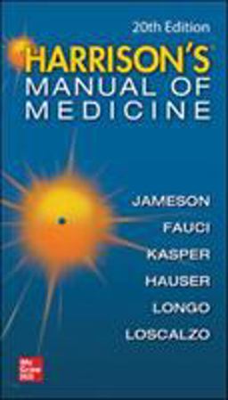 Harrisons Manual of Medicine, 20th Edition 20th 9781260455342 Front Cover