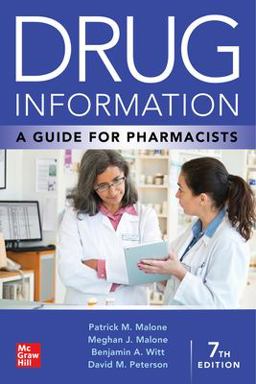 Drug Information: A Guide for Pharmacists  9781260460308 Front Cover