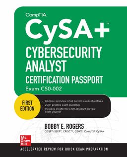 CompTIA CySA+ Cybersecurity Analyst Certification Passport (Exam CS0-002)  9781260462265 Front Cover