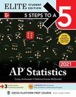 5 Steps to a 5: AP Statistics 2021 Elite Student Edition  9781260467185 Front Cover