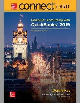 Connect Access Card for Computer Accounting with QuickBooks 2019 19th 9781260484274 Front Cover