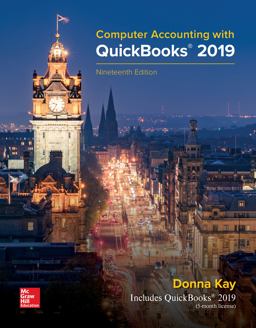 Loose Leaf for Computer Accounting with QuickBooks 2019 19th 9781260484335 Front Cover