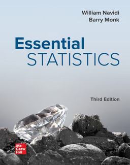 Loose Leaf for Essential Statistics 3rd 9781260492163 Front Cover