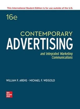 Contemporary Advertising and Integrated Marketing Communications 16th 9781260570830 Front Cover