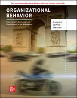 Organizational Behavior Improving Performance and Commitment in the Workplace 7th 9781260571509 Front Cover