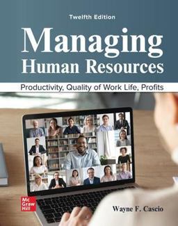 Managing Human Resources Productivity, Quality of Work Life, Profits 12th 9781260681352 Front Cover