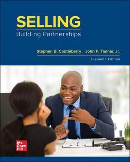 Selling Building Partnerships 11th 9781260682953 Front Cover