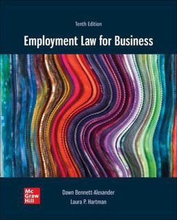 Employment Law for Business 10th 9781260734270 Front Cover