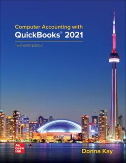 Loose Leaf for Computer Accounting with QuickBooks 2021 20th 9781264069194 Front Cover