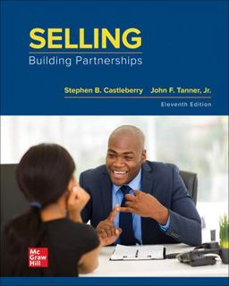 Y   SELLING:BUILDING PARTNERSHIPS (LOOS  9781264072064 Front Cover