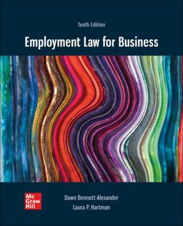 Loose Leaf for Employment Law for Business 10e 10th 9781264126088 Front Cover