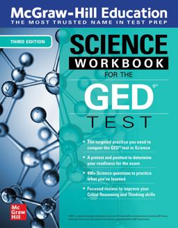 McGraw-Hill Education Science Workbook for the GED Test, Third Edition 3rd 9781264257898 Front Cover