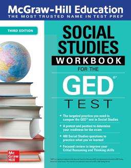 McGraw-Hill Education Social Studies Workbook for the GED Test, Third Edition 3rd 9781264257911 Front Cover