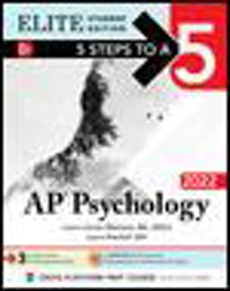 5 Steps to a 5: AP Psychology 2022 Elite Student Edition  9781264267712 Front Cover