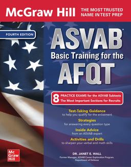 McGraw Hill ASVAB Basic Training for the AFQT, Fourth Edition 4th 9781264274864 Front Cover