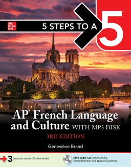 5 Steps to a 5: AP French Language and Culture with MP3 Disk, 3ed 3rd 9781264564125 Front Cover