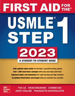 First Aid for the USMLE Step 1 2023 33rd 9781264946624 Front Cover