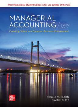 Managerial Accounting Managerial Accounting